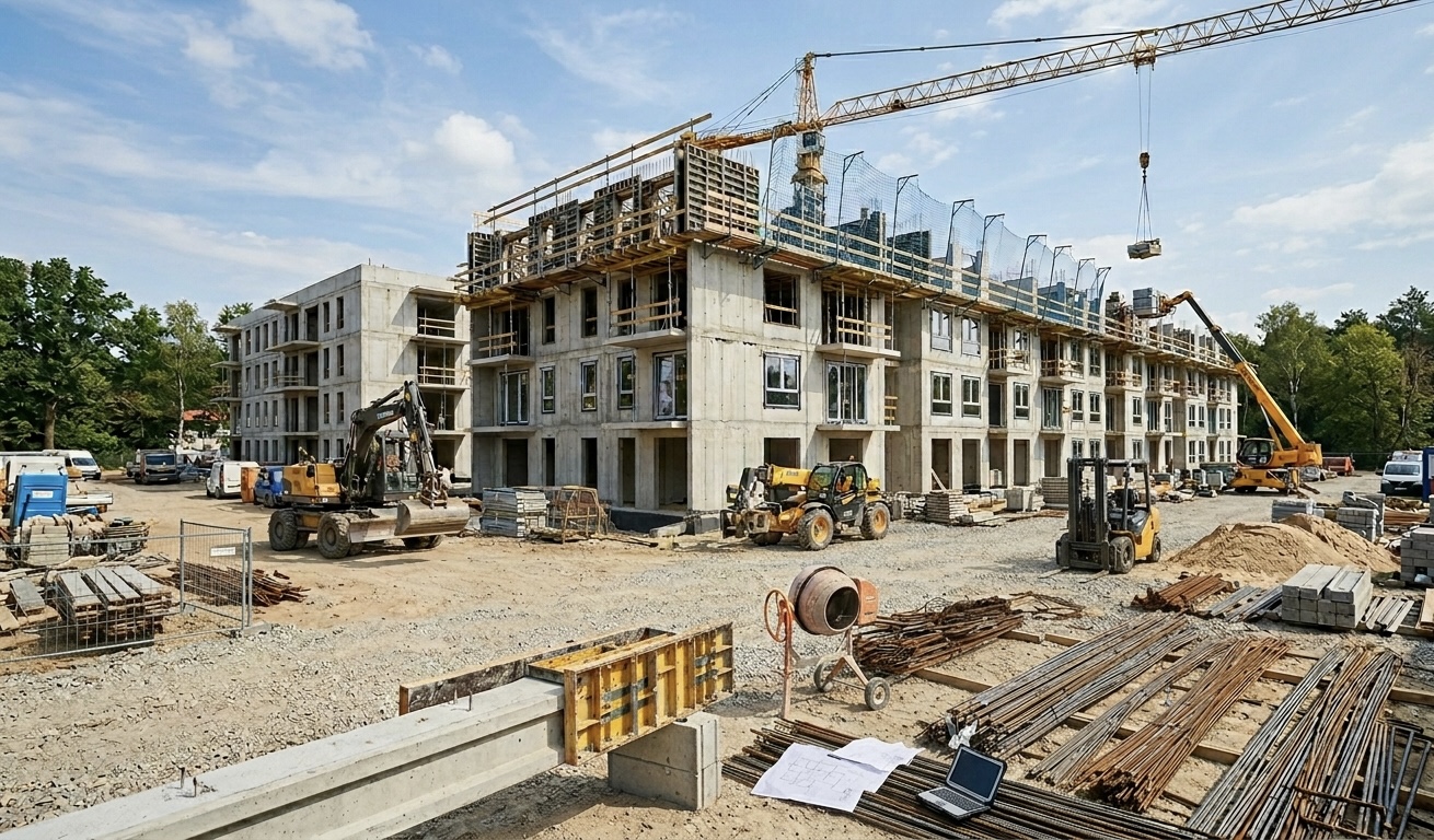 Roboty budowlane i budowa osiedli